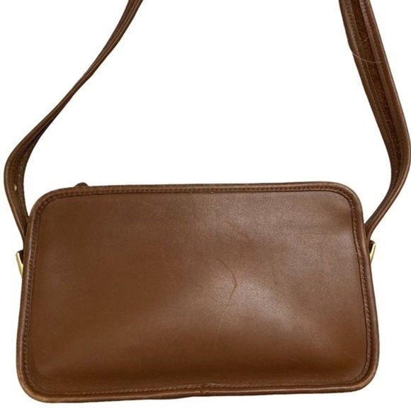 Coach vintage English tan bag 9164 legacy east west compartment bay - Picture 12 of 14